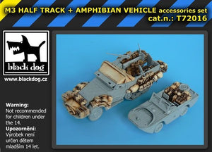 Black Dog T72016 M3 Half Track + amphibian vehicle for Trumpeter 1/72 – image 2