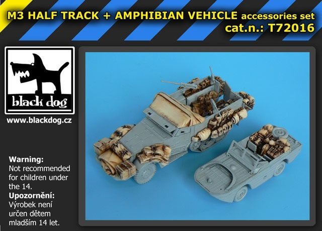 Black Dog T72016 M3 Half Track + amphibian vehicle for Trumpeter 1/72 – image 2