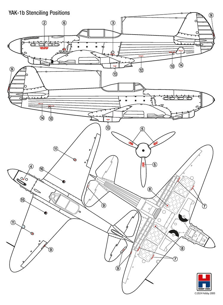 Hobby 2000 48034 Yak-1b GC 3 Normandie 1943 ( ACADEMY + CARTOGRAF + MASKS ) 1/48 – image 2