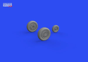 Eduard 648708 F-16 wheels late TAMIYA 1/48 – obrázek 3