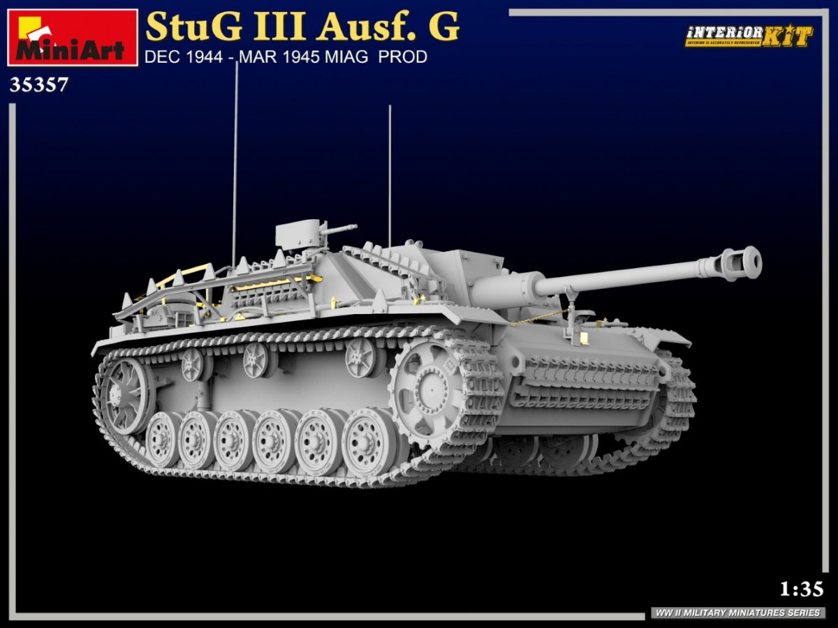 MiniArt 35357 StuG III Ausf. G DEC 1944 – MAR 1945 MIAG PROD. INTERIOR KIT 1/35 – image 8