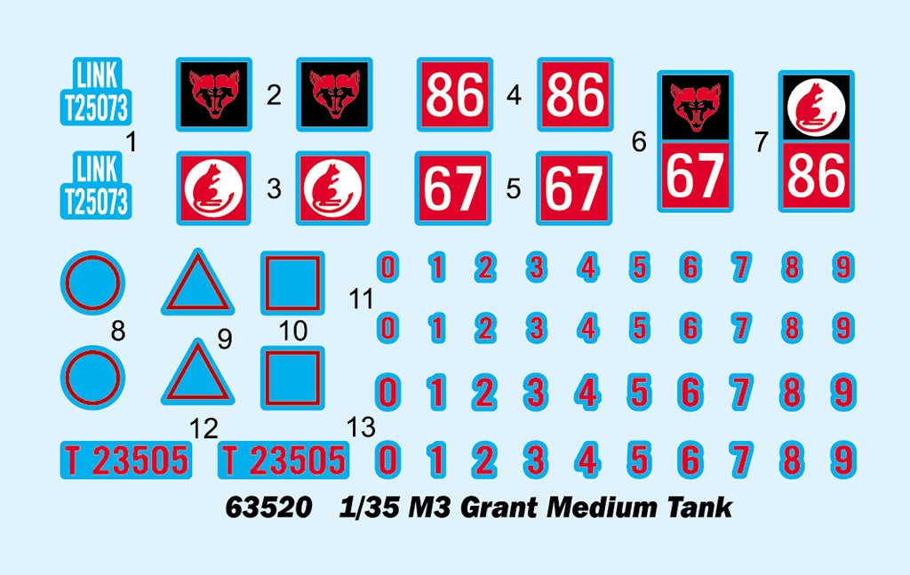 J&amp;#39;adore le kit 63520 M3 Grant Medium Tank 1/35 – image 3