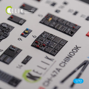 KELIK K72103 CH-47A interior 3D decals for Trumpeter kit 1/72 – image 6