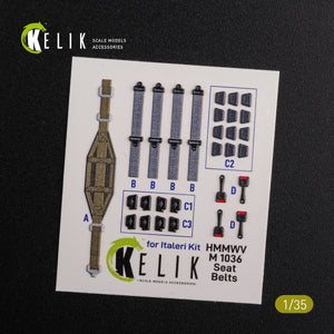 KELIK K35024 HUMVEE HMMWV M1036 with TOW Desert version Interior 3D Decal for Italeri kit 1/35 – image 3