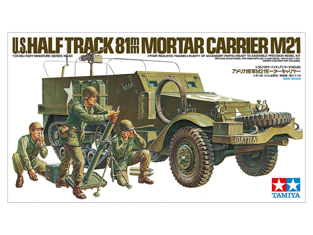 Tamiya 35083 US Half Track 81mm Mortar Carrier M21 1/35 – Bild 2