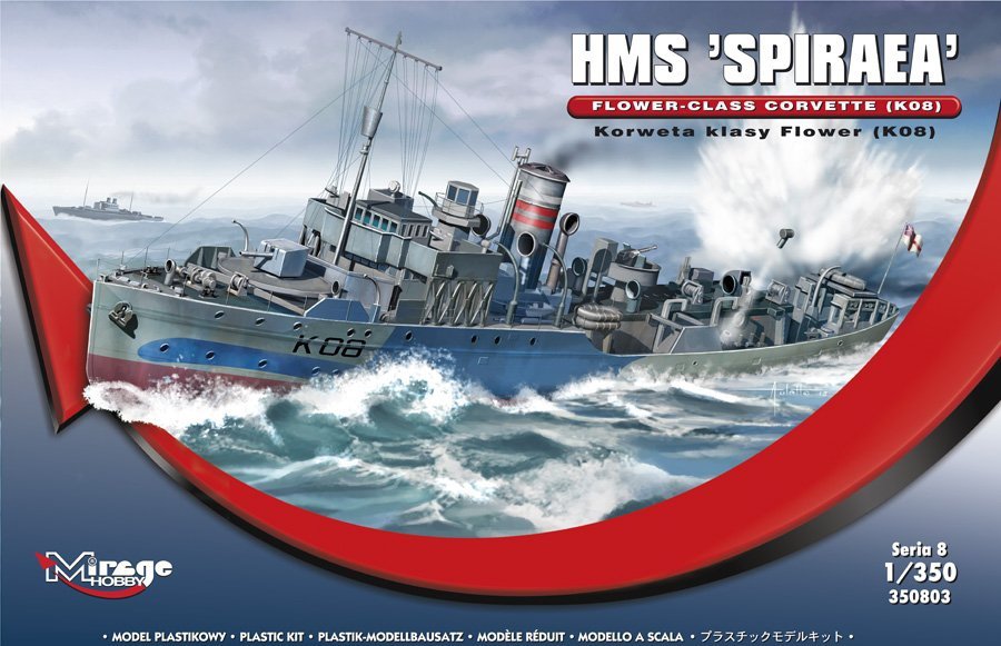 Mirage Hobby 350803 HMS SPIRAEA Flower-class corvette 1/350
