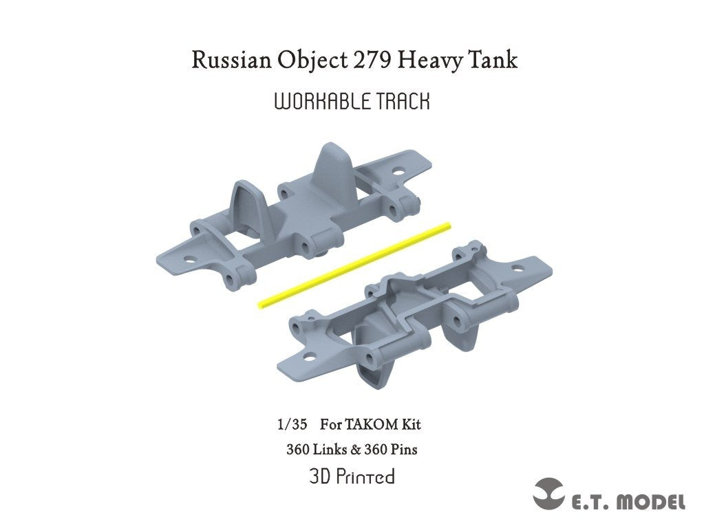 ET Model P35-056 Russian Object279 Heavy Tank Workable Track (3D Printed) 1/35