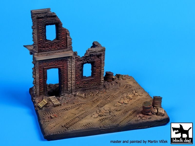 Black Dog D72009 House ruins Europe base 1/72 – Bild 5