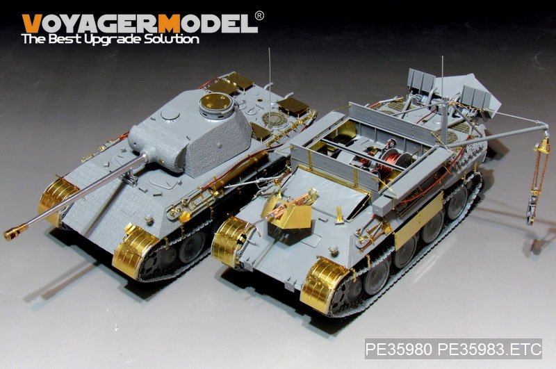 Voyager Model PE35980 WWII German Bergepanther Ausf.A (Late type,Panther G tool holders) Basic For TAKOM 2101 1/35 – image 19