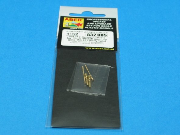 Aber A32005 Ensemble de 2 canons pour mitrailleuses d&amp;#39;avion allemandes MG 131 de 13 mm (type ancien) (1/32) – image 6
