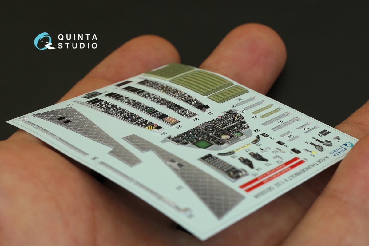Quinta Studio QD32008 A-10A 3D-Printed &amp;amp; colored Interior on decal paper (for Trumpeter kit) 1/32 – Bild 5