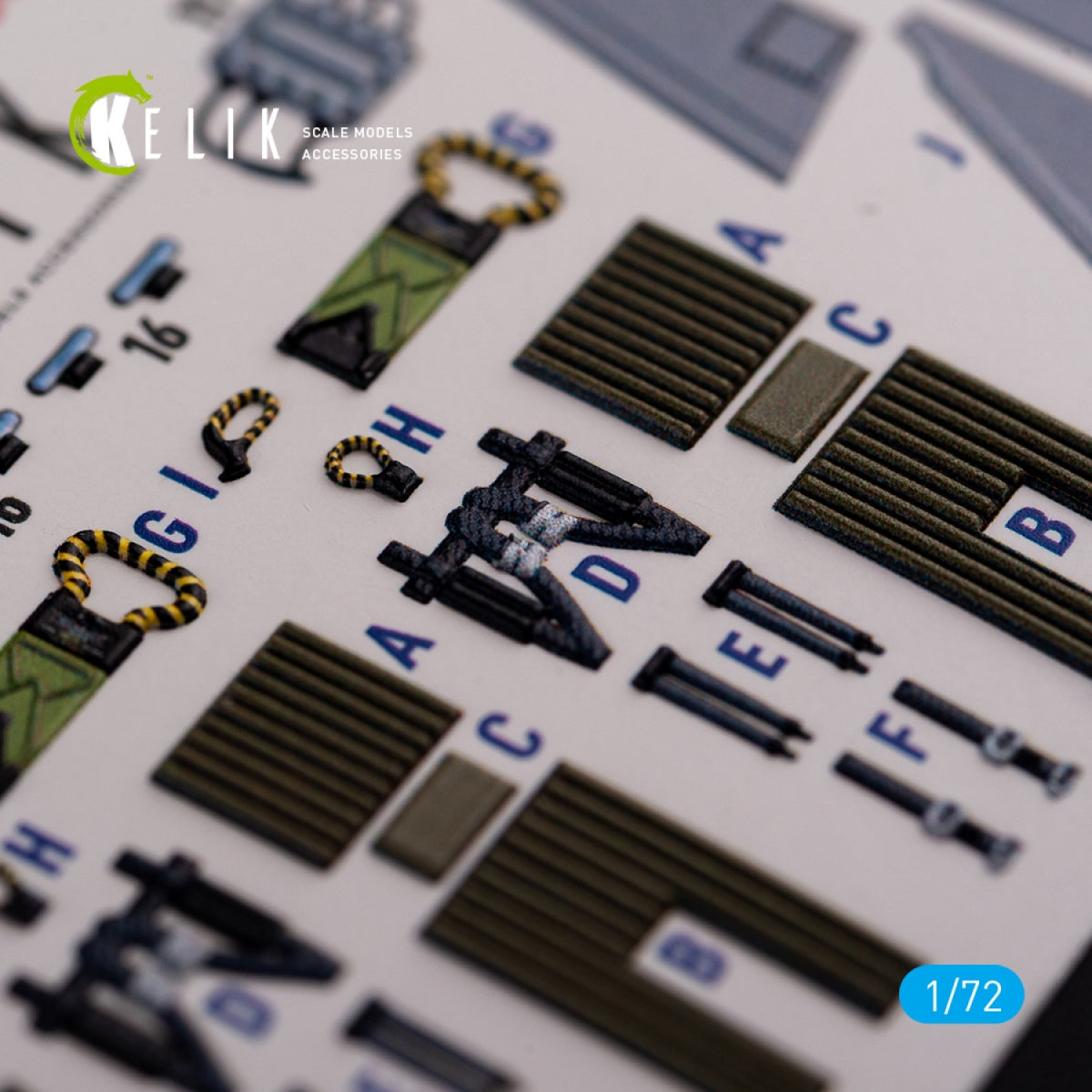 KELIK K72080 Grumman A-6A Knight Rider interior 3D decals for Fujimi kit 1/72 – Bild 4