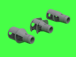Master GM-72-042 Muzzle brake set for German 10.5cm howitzers leFH 18(M), leFH 18/40, StuH 42 (used for towed howitzers and on vehicles e.g. Wespe, StuH 42) 1/72 – Bild 5