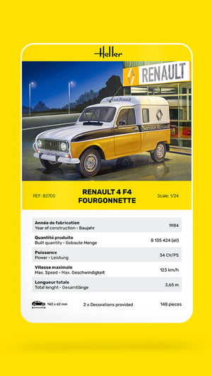 Heller 82700 Renault 4 F4 Fourgonette 1/24 – obrázek 4