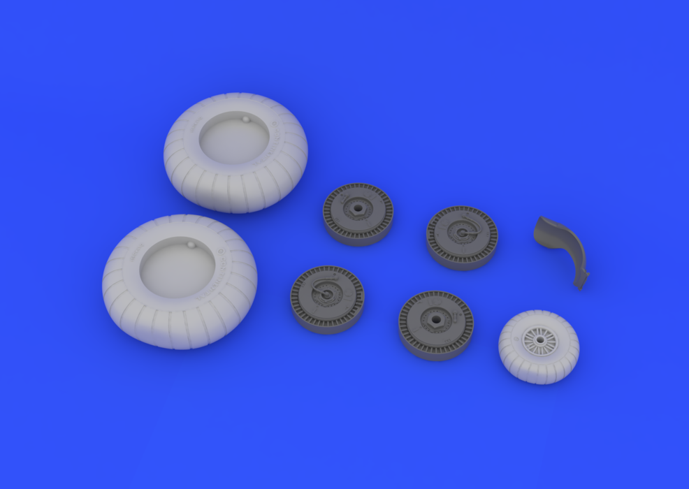 Eduard 632023 Ju 88 wheels early 1/32 (Revell) – image 4