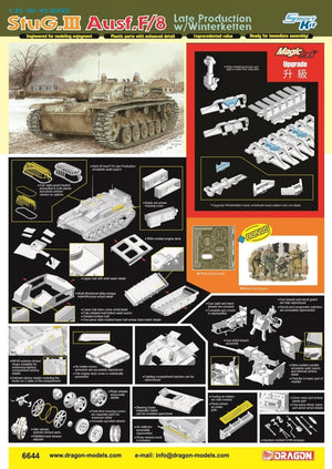 Dragon 6644 StuG III Ausf.F8 Late Production w/Winterketten 1/35 – obrázek 2
