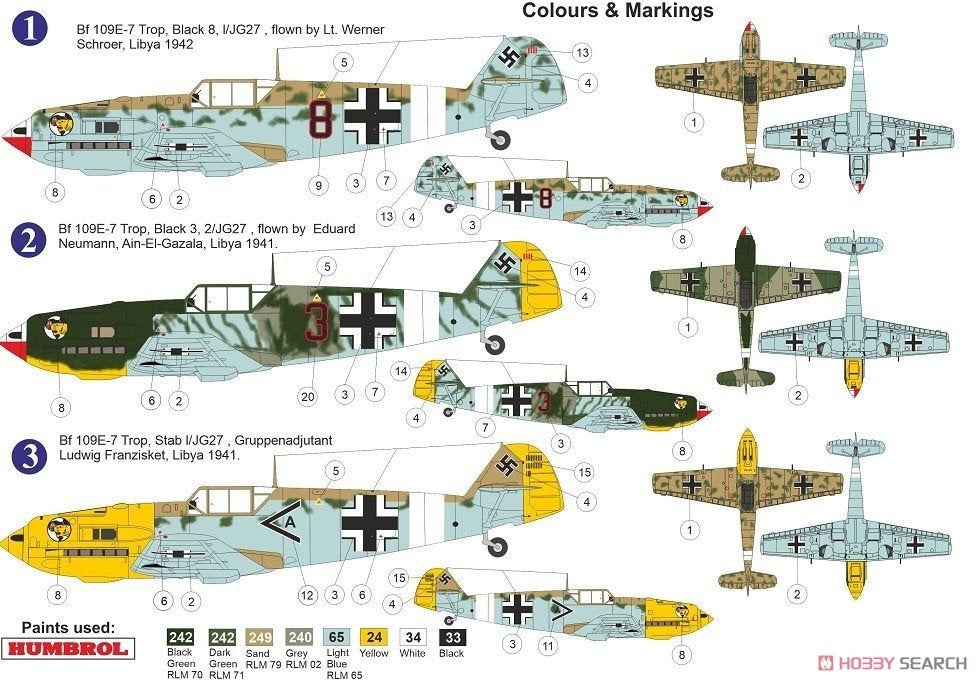 AZ Model AZ7663 Messerschmitt Bf 109E-7 Trop Over Africa 1/72 – image 2