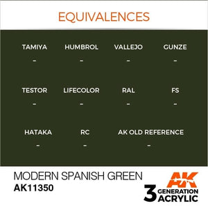 AK Interactive AK11350 Vert espagnol moderne 17 ml – image 3
