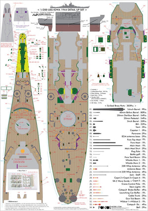 Pontos 22004F1 USS BB-61 Iowa 1944 Detail Up Set (Without wooden deck) 1/200 – image 24
