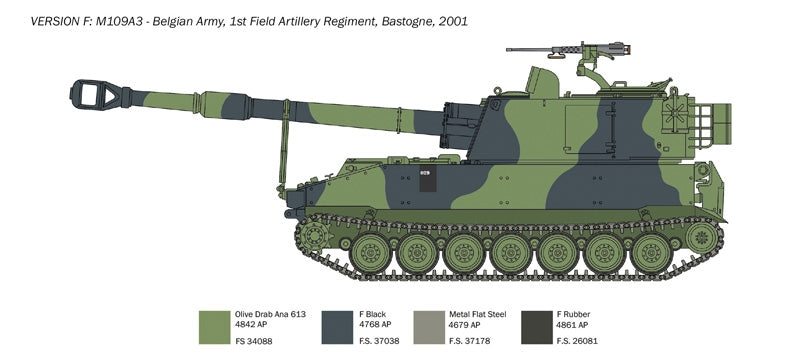 Italeri 6589 M109 A2/A3/G 1/35 – obrázek 7