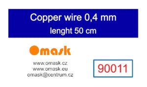Omask 90011 Copper wire 0.4 mm length 50 cm