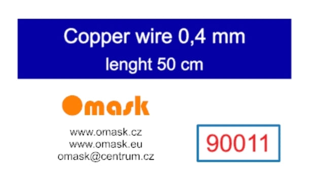 Omask 90011 Copper wire 0.4 mm length 50 cm