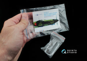 Quinta Studio QC48003-S Yak-1 vacuformed clear canopy 1 pcs (for SF or Modelsvit kit) 1/48 – Bild 4