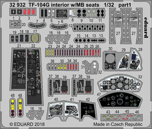 Eduard 32932 TF-104G interior w/ MB seats ITALERI 1/32 – immagine 2