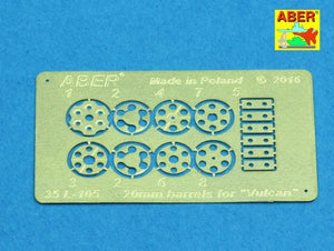 Aber 35L-105 20 mm Barrels for US M61 gun Vulcan (1/35) – image 7