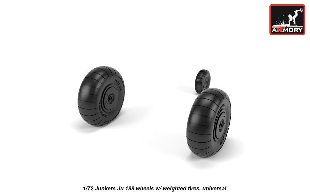 Armory Models AW72203 Junkers Ju 188 wheels w/ weighted tires 1/72 – Bild 3