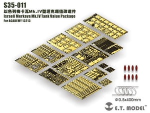 ET Model S35-011 Israeli Merkava Mk.IV Tank Value Package For ACADEMY 13213 1/35