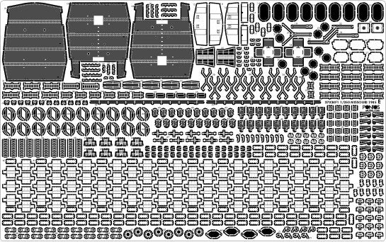 Pontos 37034FB USS BB-63 Missouri 1945 Advanced Detail Up Set for Hobbyboss Kit (Deck Blue 20B stained wooden deck) 1/350 – image 29