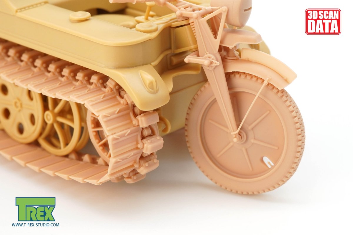 T-Rex Studio TR85060 Kettenkaraftrad Winterkette w/Sprockets, Wheels Type 2 1/35 – image 3
