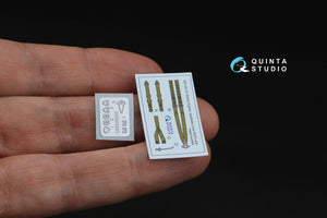 Quinta Studio QR+48103 British Fighter Seatbelts (mid WWII) (with metal buckles) (All kits) 1/48 – obrázek 2