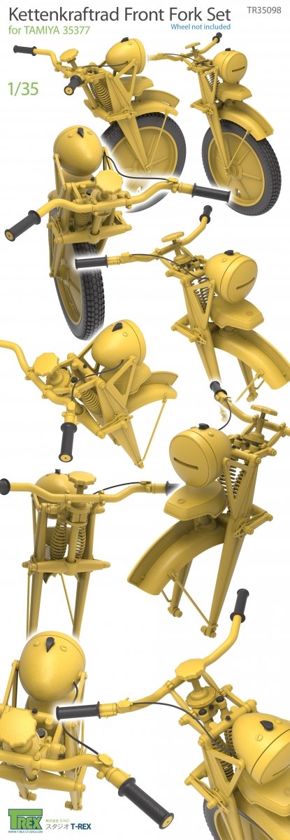 T-Rex Studio TR35098 Kettenkaraftrad Front Fork 1/35 – image 7