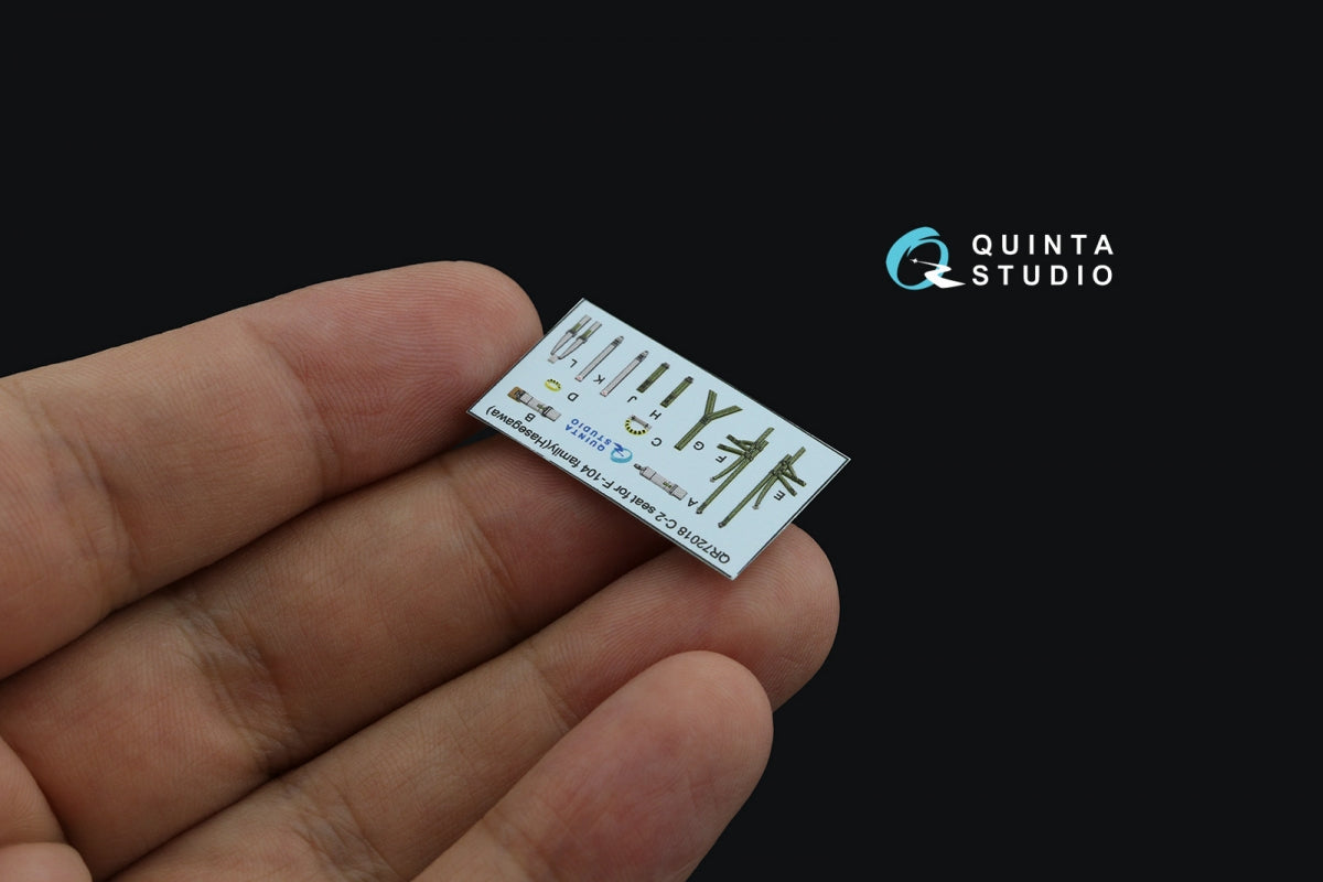 Quinta Studio QD72104 CF-104 late 3D-Printed &amp;amp; colored Interior on decal paper (Hasegawa) 1/72 – obrázek 7