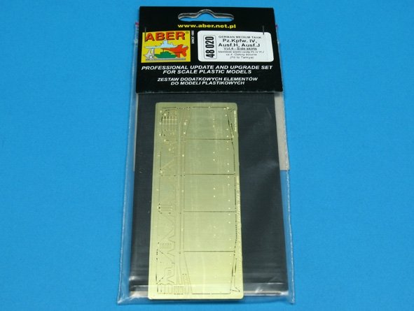 Aber 48020 German medium tank Pz.Kpfw. IV, Ausf. H, J early - vol. 4 - additional set - side skirts 1/48 – image 3