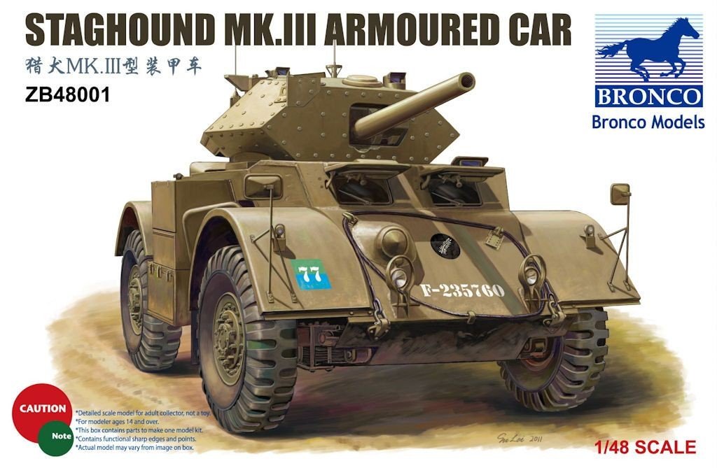 Bronco ZB48001 Staghound Mk.III 1/48