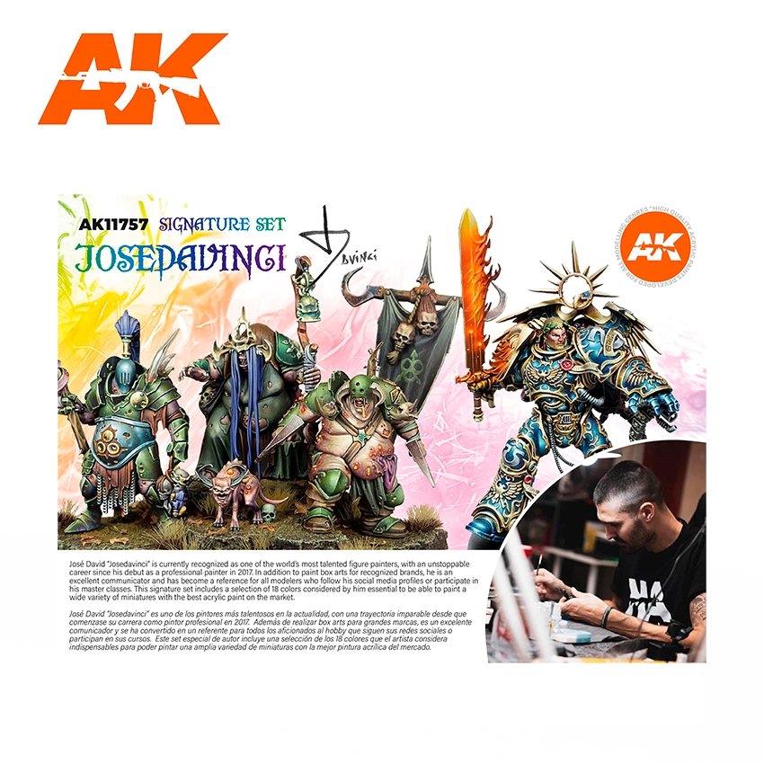 AK Interactive AK11757 JOSE DAVINCI SIGNATURE SET 18x17 ml – zdjęcie 4