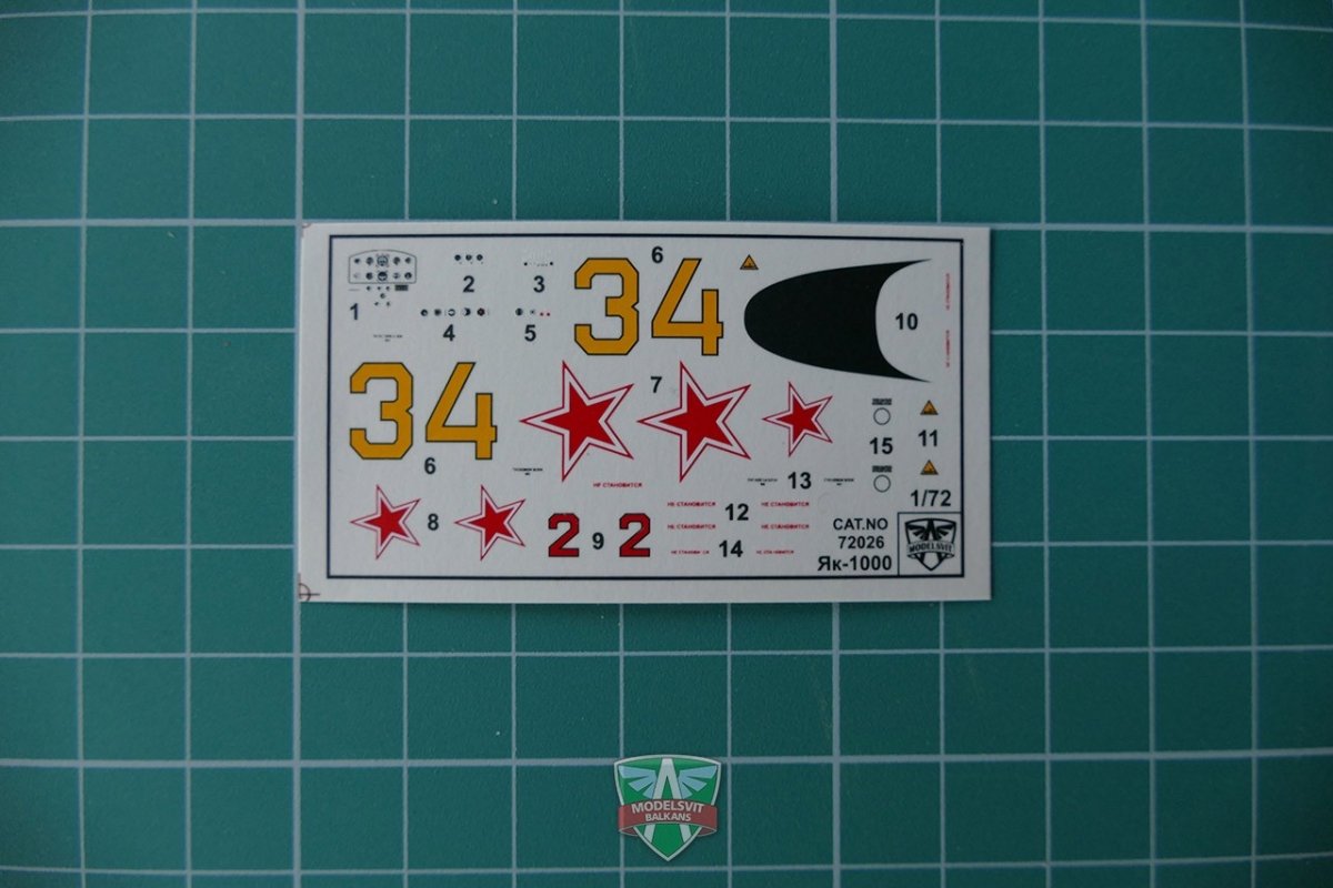 Modelsvit 72026 Démonstrateur supersonique Yak-1000 1/72 – image 7