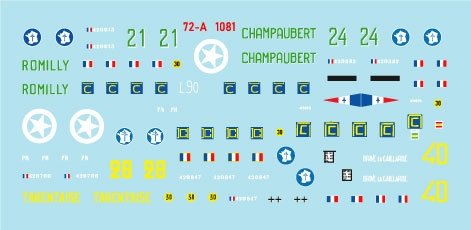 Star Decals 72-A1081 French M4A2 Sherman. M4A2 in 1944-45. From Normandy to Paris 1/72 – obrázek 2