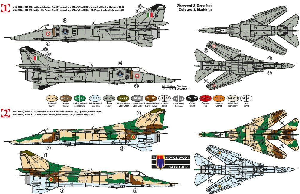 Kozavody Prostejov KPM0096 MiG-23BN International 1/72 – Bild 3