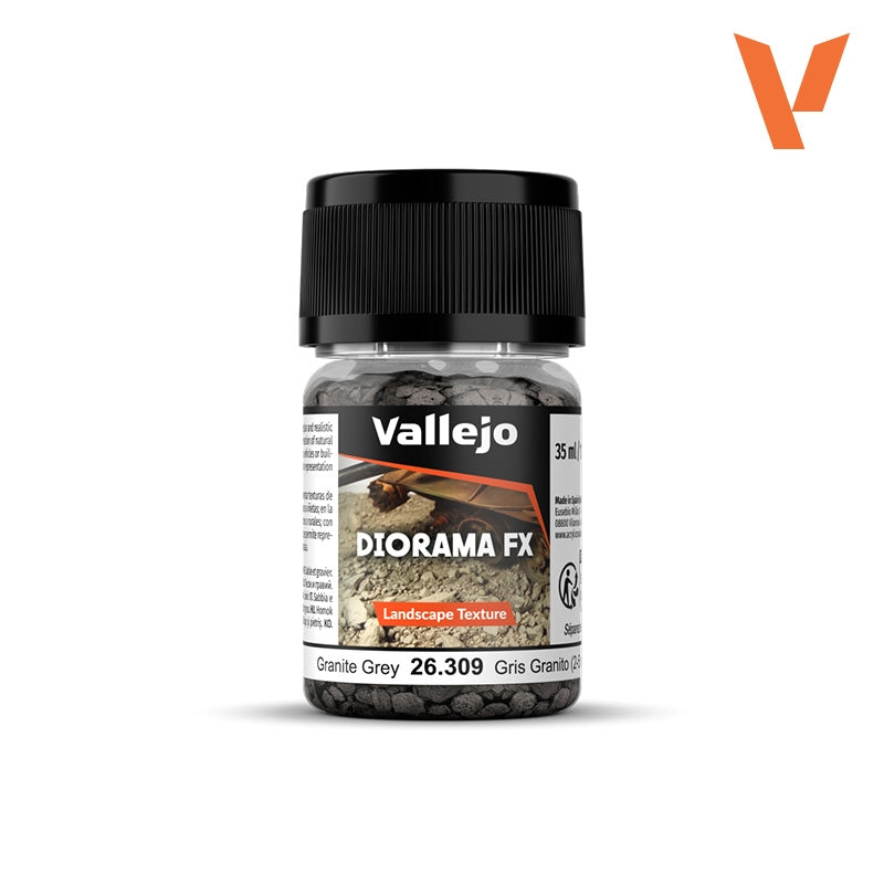 Vallejo 26309 Granite Gray 2-5 mm - Diorama FX Landscape Texture 30ml