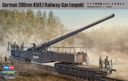 Hobby Boss 82903 German 280mm K5(E) Railway Gun Leopold 1/72