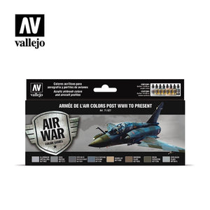 Vallejo 71627 Armée de l&amp;#39;Air colors post WWII to present 8x17ml