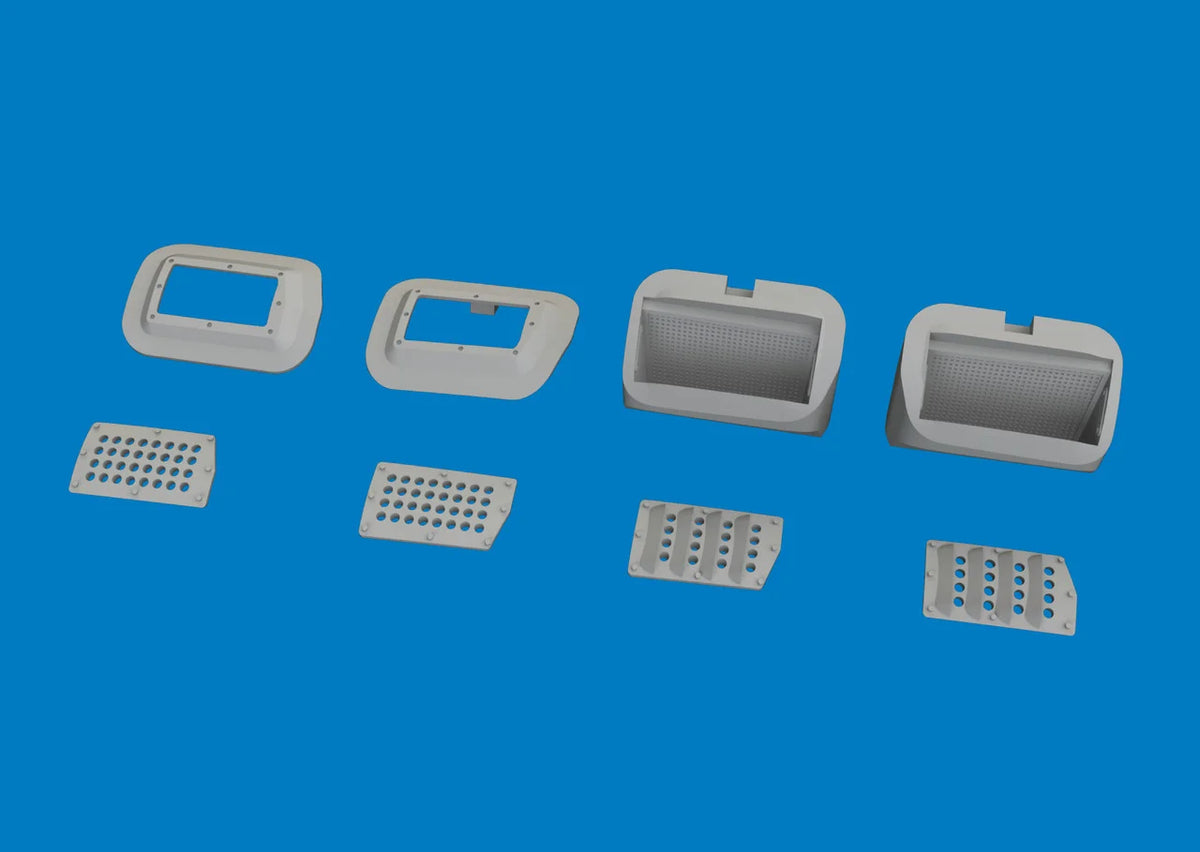 Eduard 632218 North American P-51 B/C Mustang - Nose Perforated Panels for Eduard Kits / 3D-Printed 1/32 – imagen 2