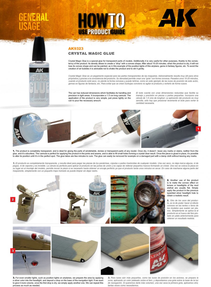 AK Interactive AK9323 CRYSTAL MAGIC GLUE / Glue for transparent parts 30ml – image 3