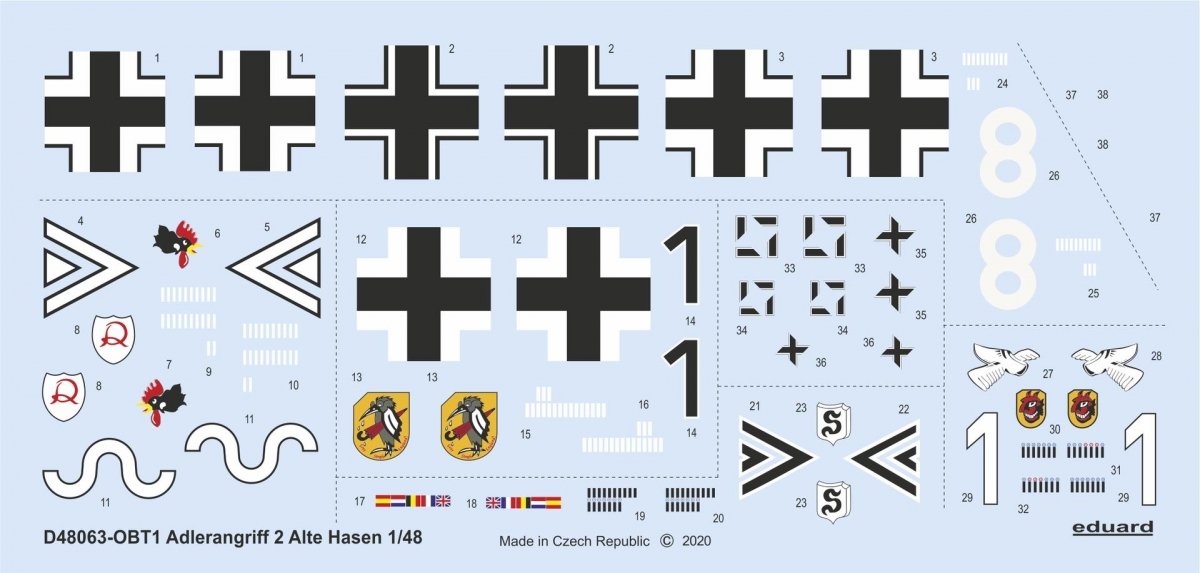Eduard D48063 ADLANGRIFF : Alte Hasen 1/48 EDUARD
