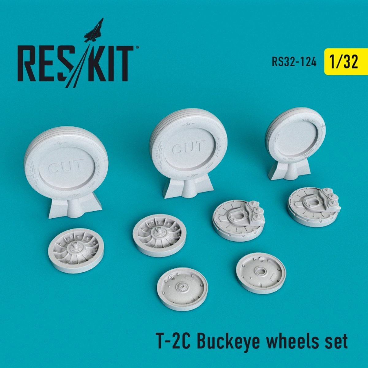 RESKIT RS32-0124 T-2C "BUCKEYE" WHEELS SET 1/32