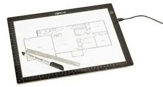 Lightcraft LC2004LED Ultraslim A4 Lightbox / Ultra Slim A4 Lightbox, working area 320mm x 230mm, external 360mm x 270mm